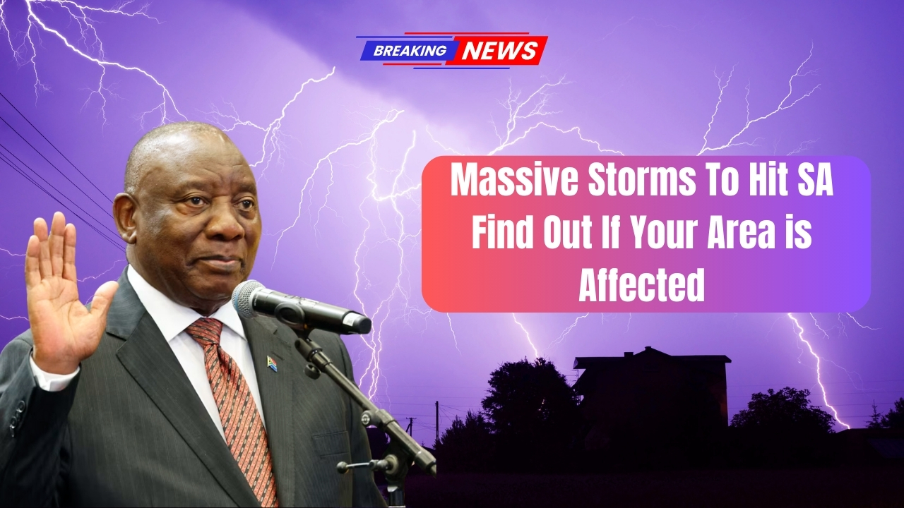 Massive Storms To Hit SA Find Out If Your Area is Affected